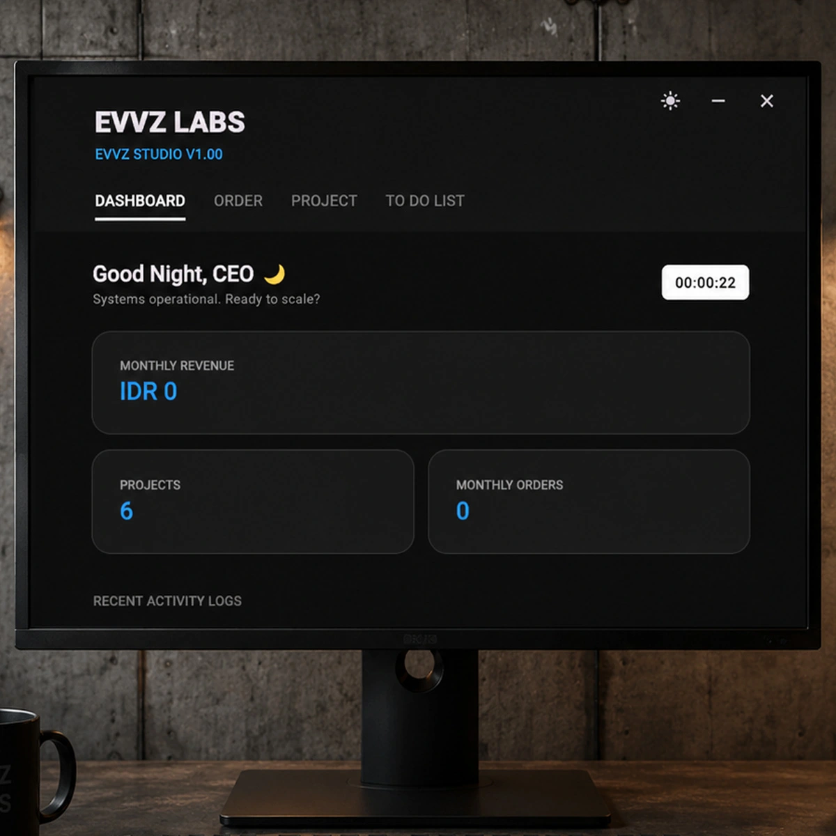 EVVZ Studio Dashboard